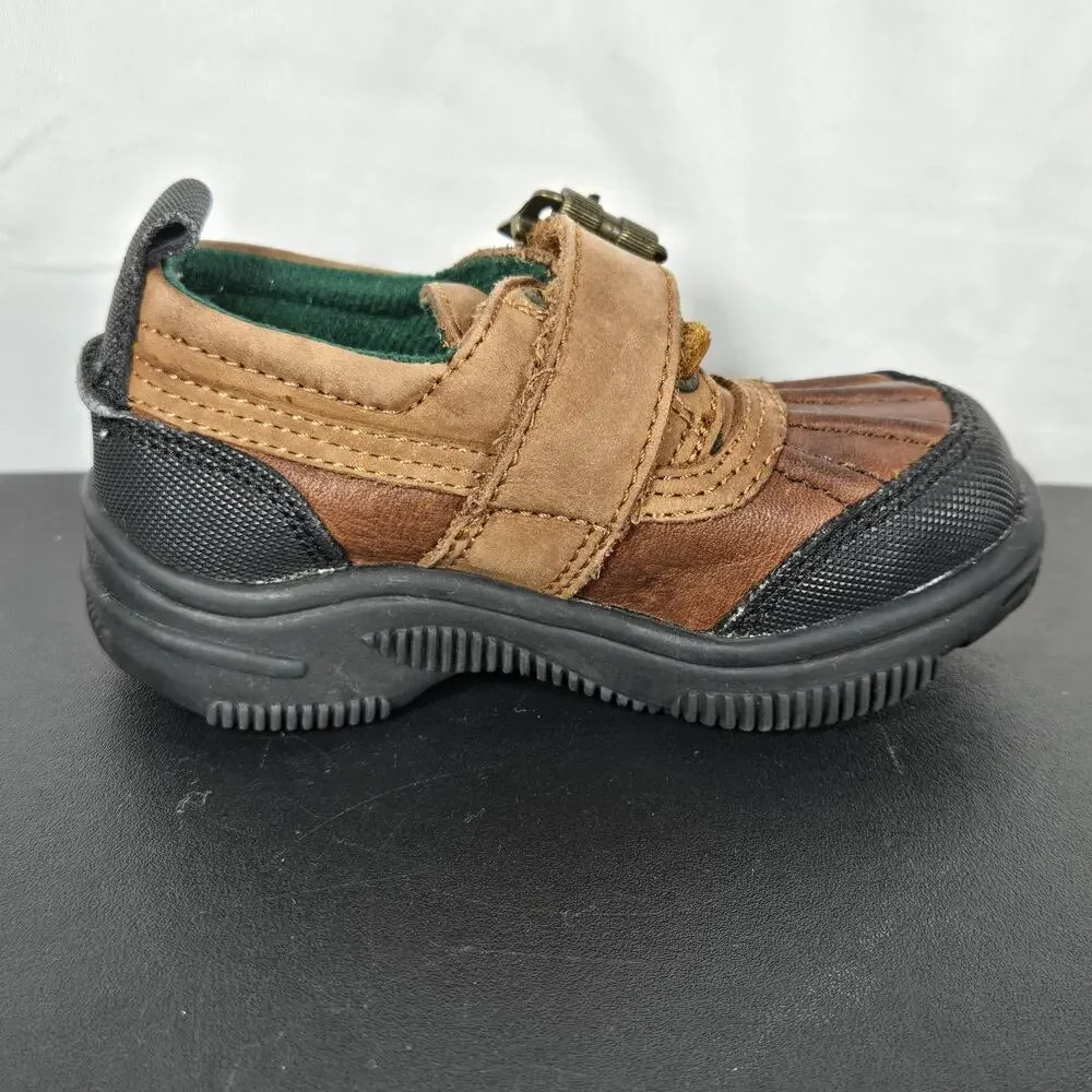 Polo Sport Ralph Lauren Shoes Toddler Size 5 Brown Duck Buckle Leather Strap
